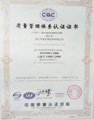 ISO9001 Quality System Certification